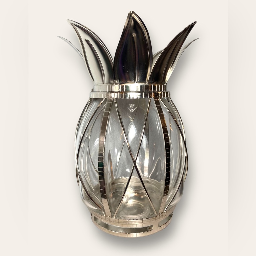 Bath And Body Works 3 Wick Luminary Pineapple Candle Holder Large 10.5” LE 2013